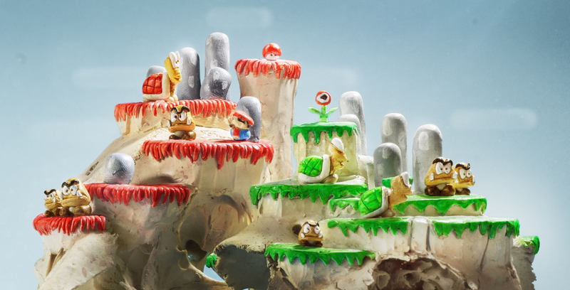 Illustration for article titled Mario Levels Made Out Of Real Animal Skulls. Creepy.